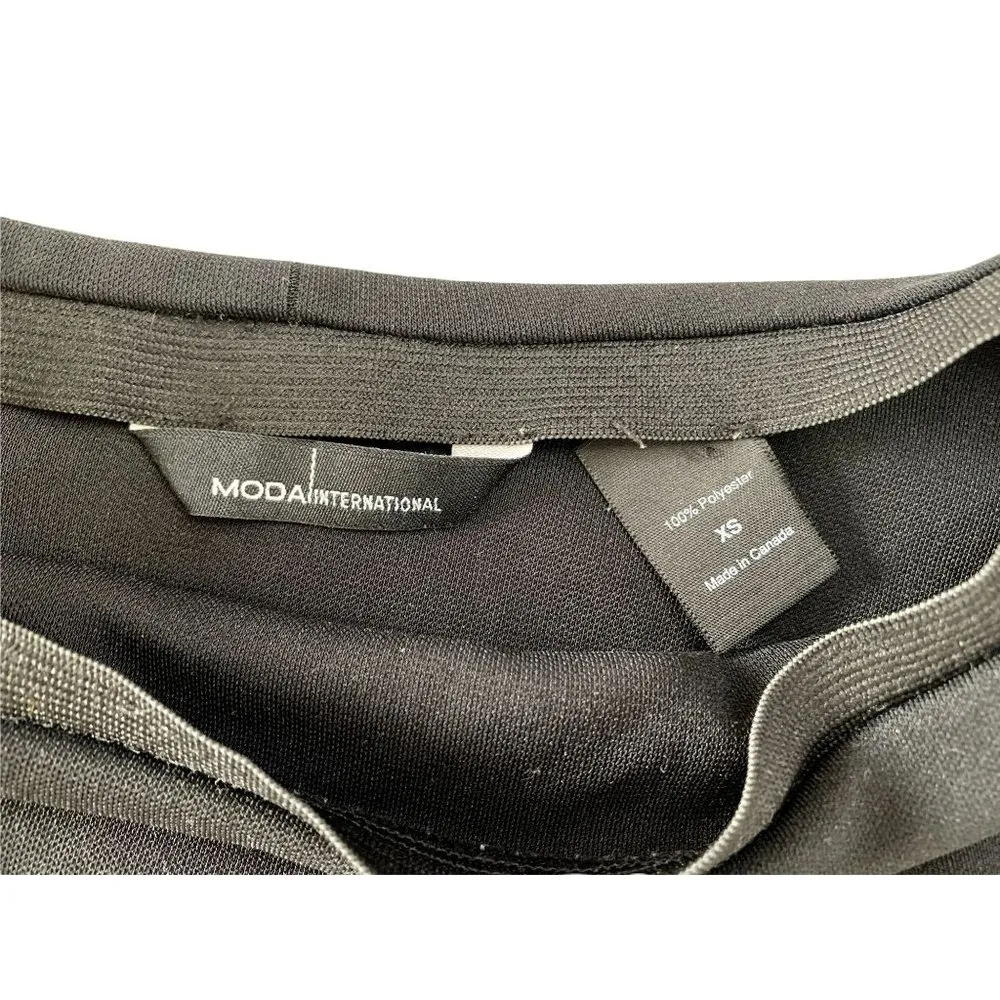 Moda International Women's Black Long Skirt Size XS - Image 3