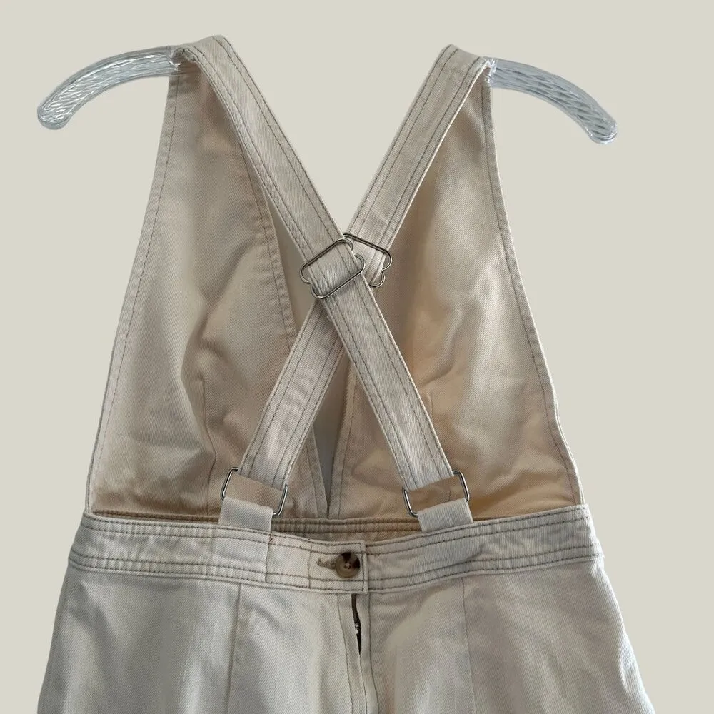 BDG Urban Outfitters Cotton Denim Overall Zip Up Dress With Pockets & Straps - Image 5