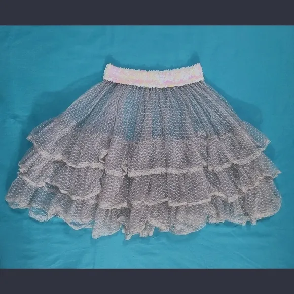 Sugar thrillz silver spoon sheer ruffle skirt - Image 8