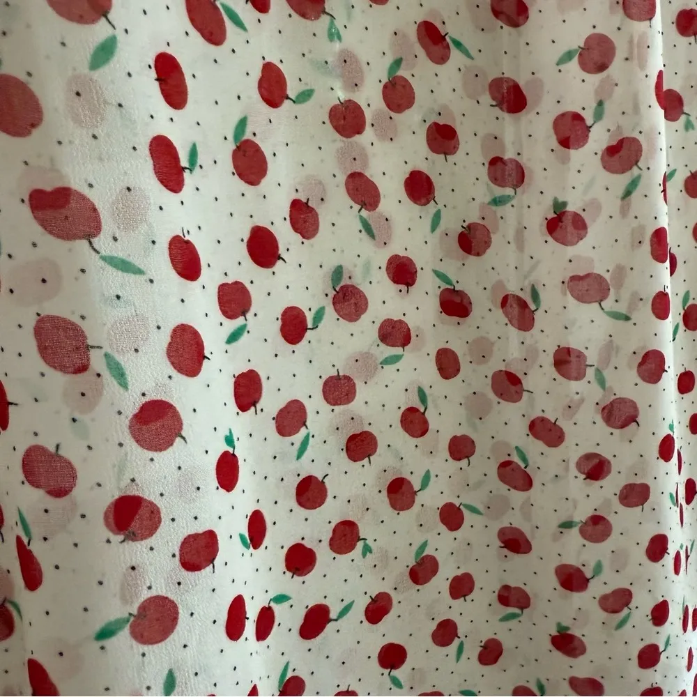 Preppy Retro Vintage Inspired Button Down Tank Blouse Chic Cottagecore Workwear White Size L - Image 13