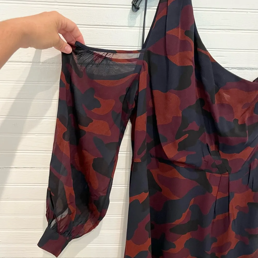 Joie Women's Asymmetrical Hi-Low Camouflage Dress Size 8 Party/Cocktail - Image 4