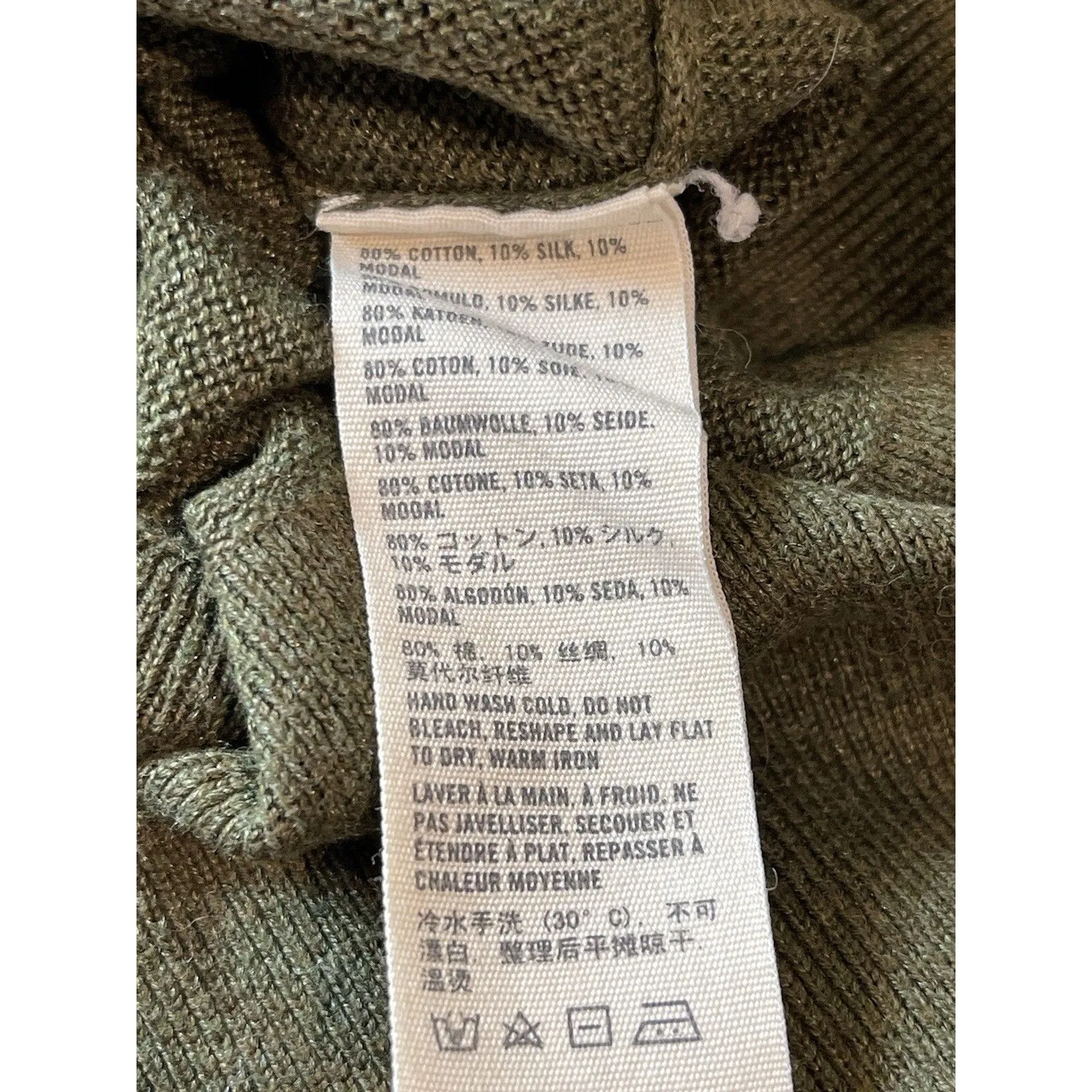 Y2K Abercrombie & Fitch Deep V-neck Short Sleeve Longer Length M Sweater READ - Image 10