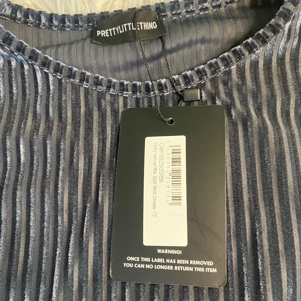 Pretty little thing grey rib skirt size 12 - Image 3