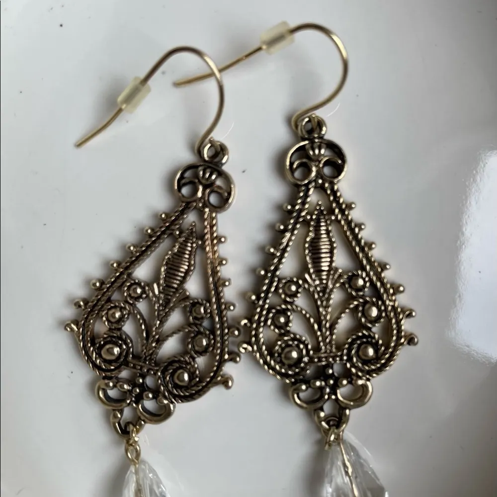 Vintage Bohemian Ethnic Drop Earrings - Image 2