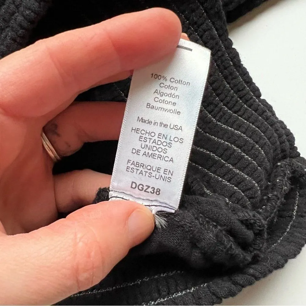 Michael Stars Black Kate Square Neck Top Size X-Large - Image 7