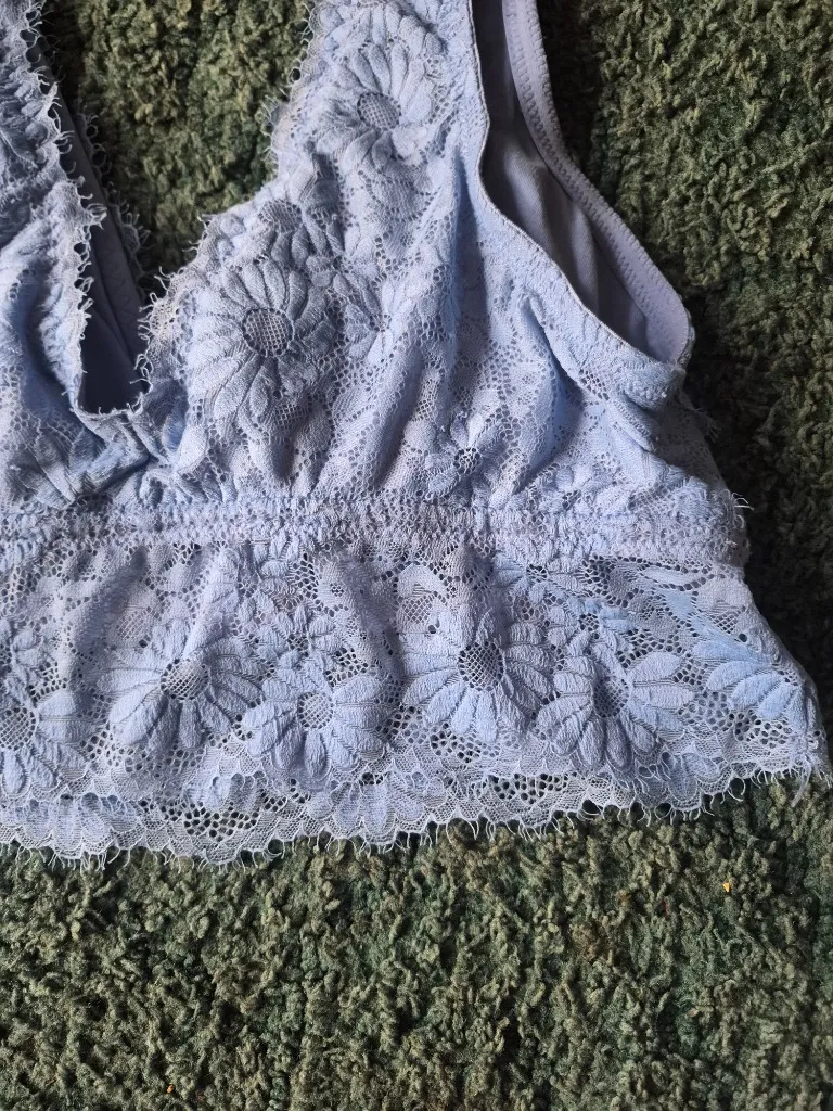 Aerie Light Blue Lace Bralette - Image 6