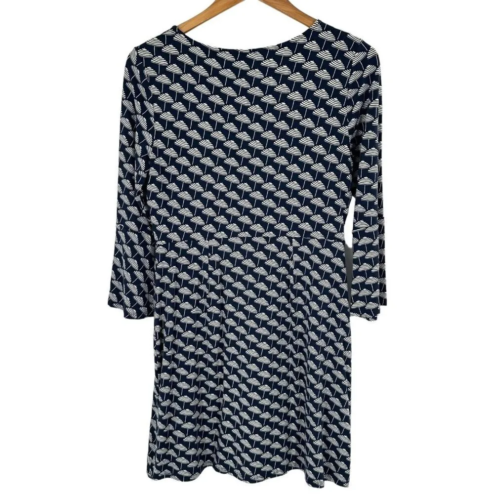 Boden Miriam Jersey Tunic Dress in Navy Parasol Size 10 Umbrella Print Blue - Image 5