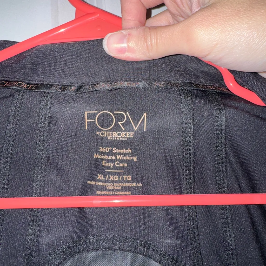 Cherokee Form by  Mesh Panel Zip Front Scrub Jacket - Image 3