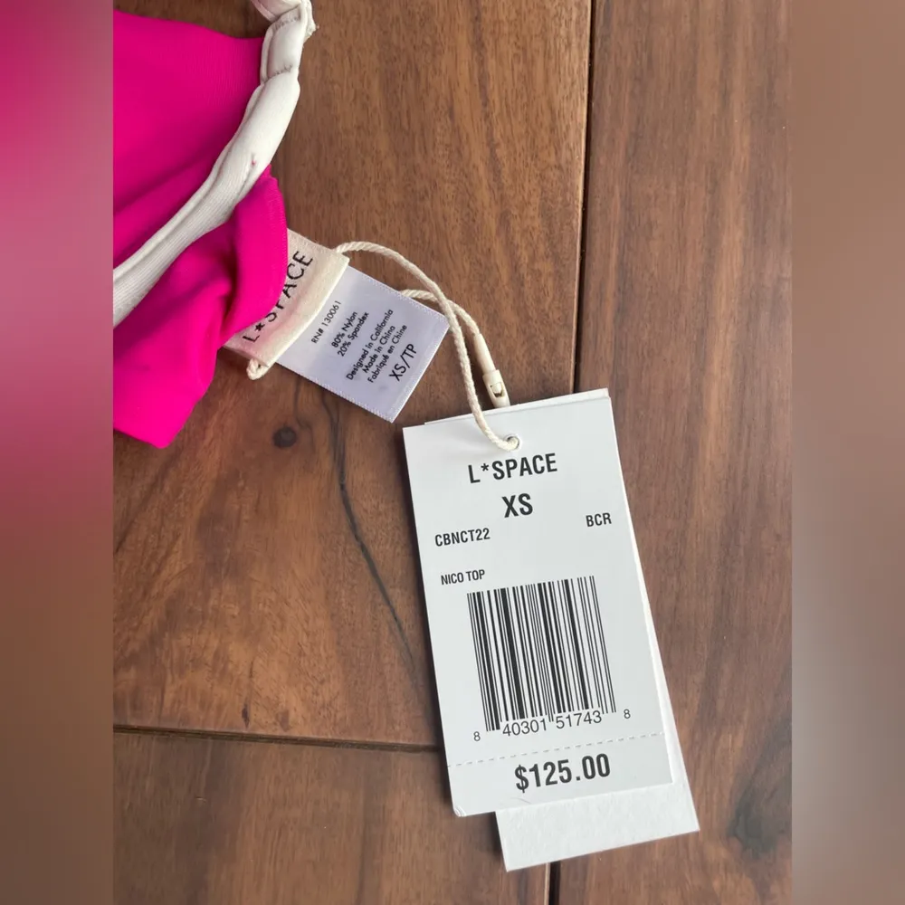 L Space Nico Bikini Top Size XS - Image 4