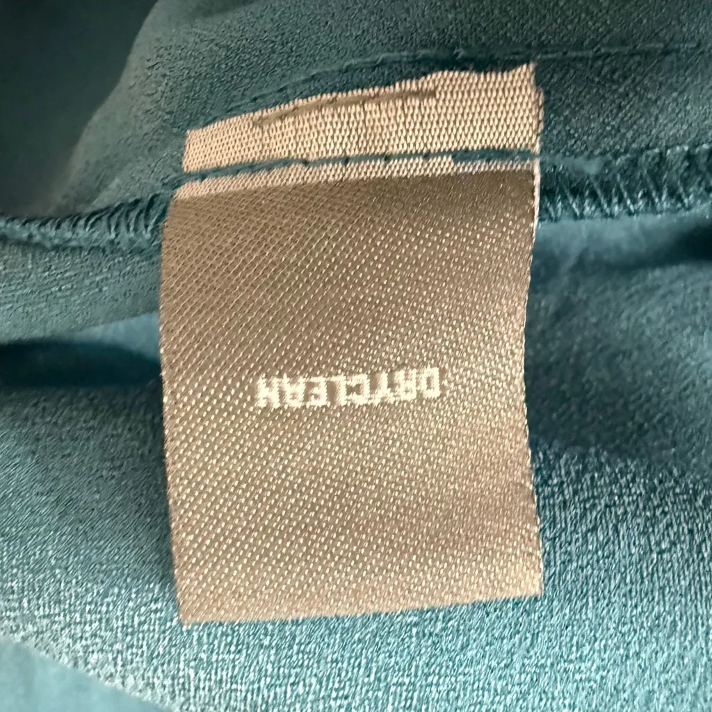 Donna Ricco New York Teal Sleeveless Ruffle Neck Sheath Dress 8P - Image 10