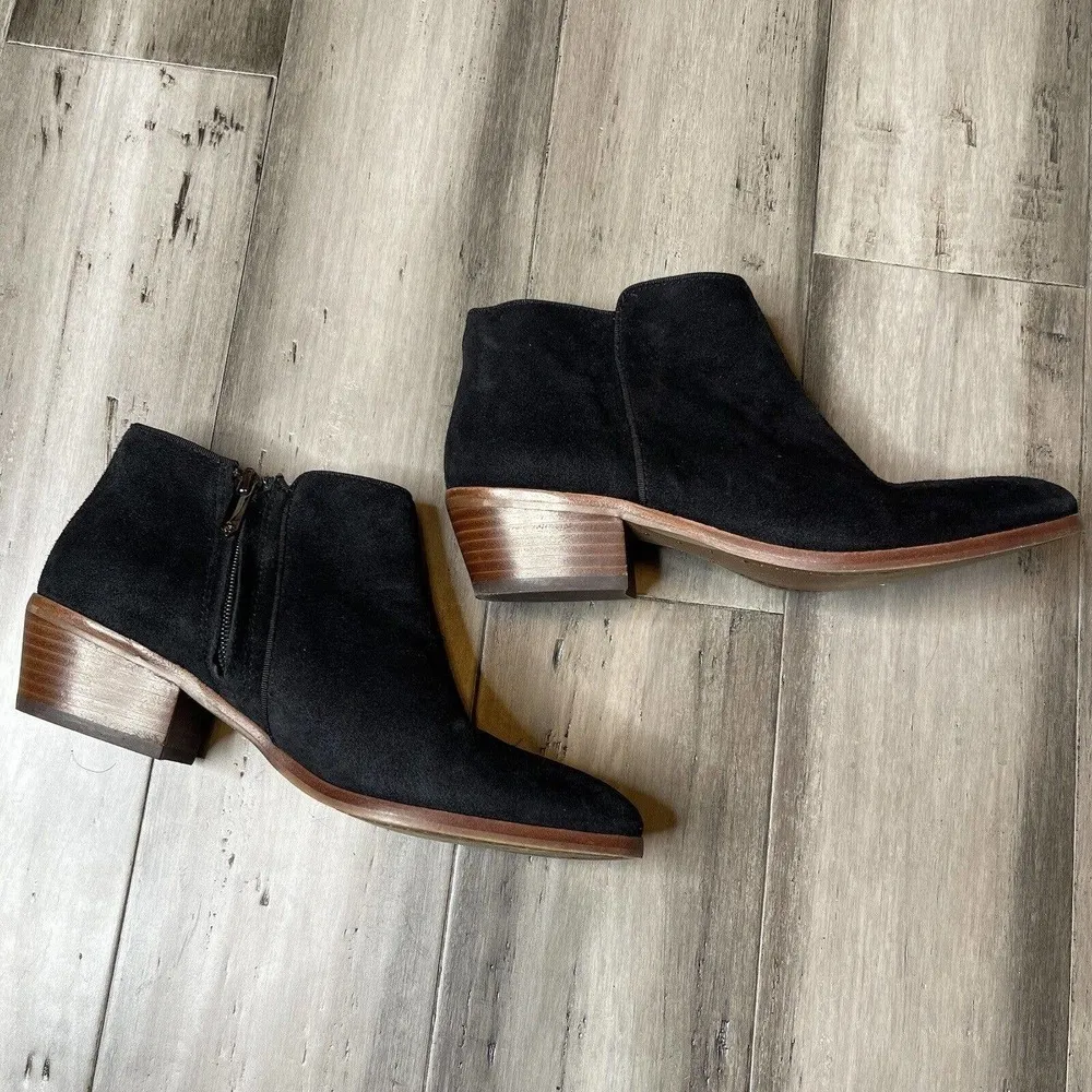 Sam Edelman Petty Suede Booties Women's Black Size 7 - Image 3