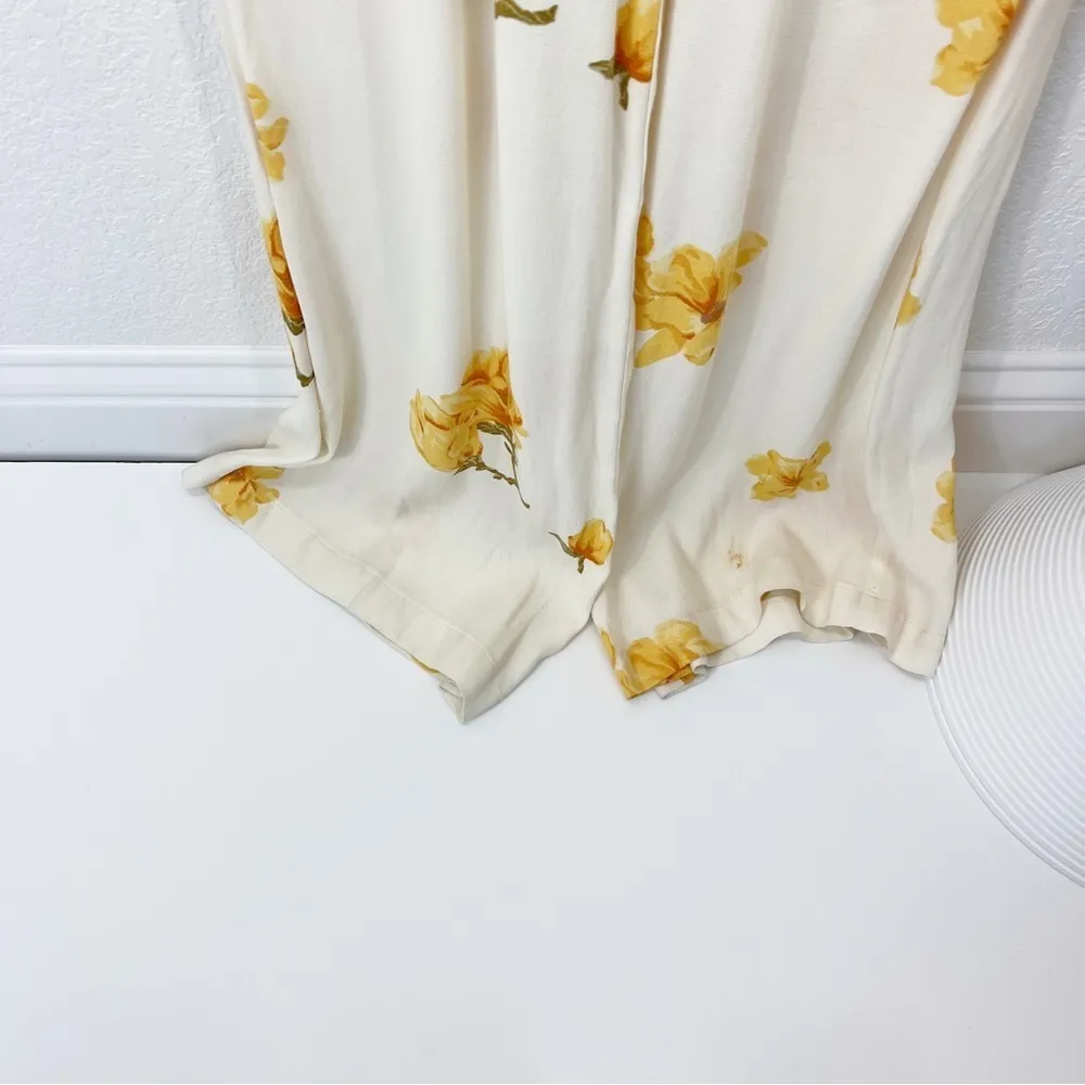 Reformation Cozumel Jumpsuit in TANGIERS Floral White Ruffle Size 6 - Image 7