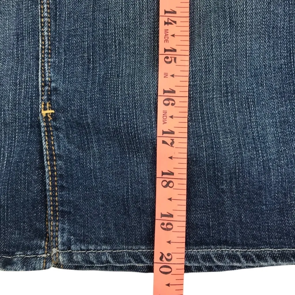 RALPH LAUREN Wildfire Dakota Pencil Skirt 8 Blue Classic Office Stylish Work EUC - Image 14