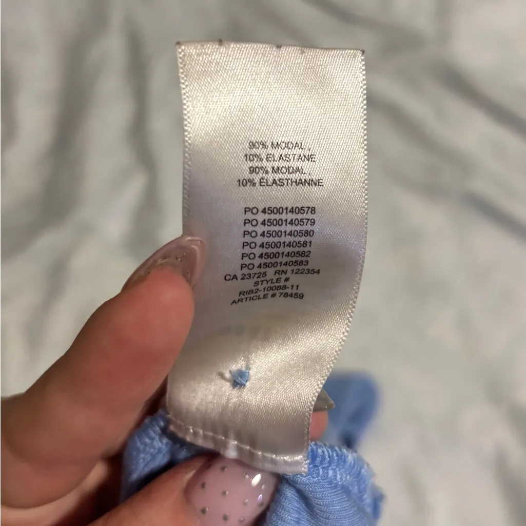 Sunday Best Ribbed Tank Top in Blue Size M - Image 9