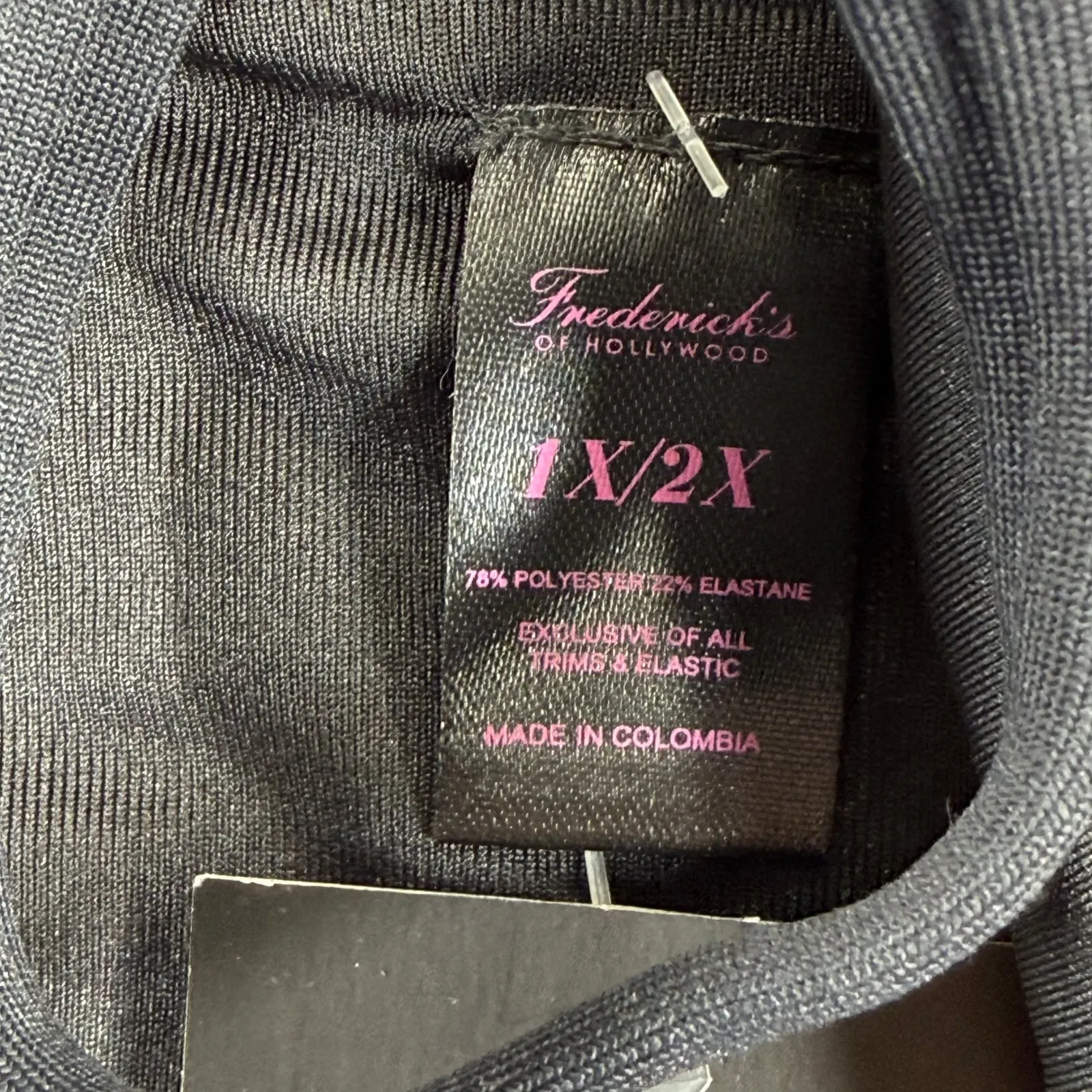 Fredericks of Hollywood Cabarita Tropical Floral One Piece Swimsuit 1X 2X Black Size undefined - Image 2