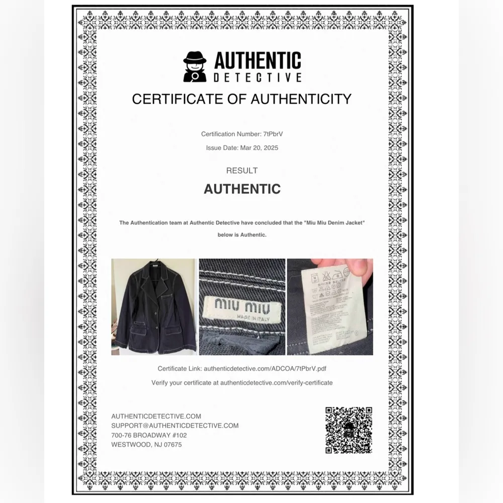 Miu Miu Black Denim  Blazer Jacket - Image 15