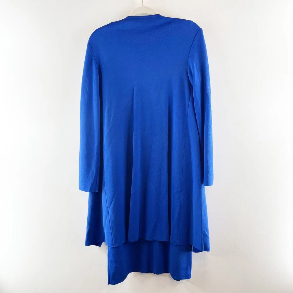 St. John Knee Length Sheath Dress and Matching Cardigan Sweater Blue Small / 2 - Image 8