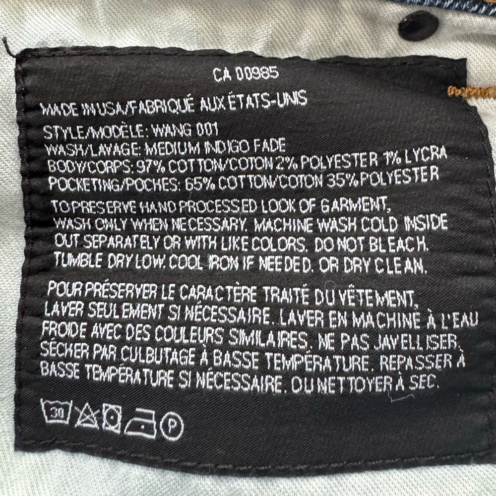 Denim X Alexander Wang medium indigo fade high rise skinny Blue Jeans, size 26 - Image 6