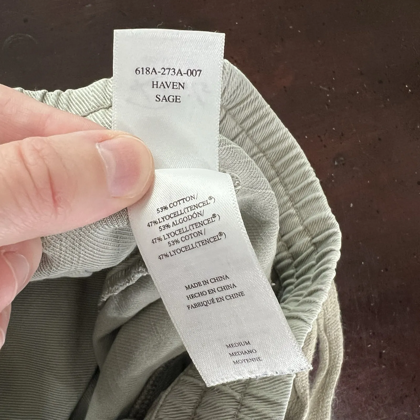 Rails Haven Pants Women's Size Medium Sage Green Joggers Quiet Luxury Casual - Image 10