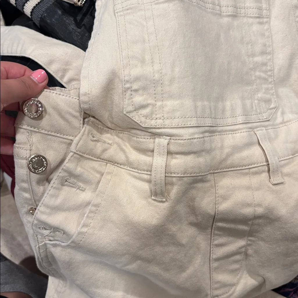 We Wore What Cream Straight Tapered Overall - Image 4