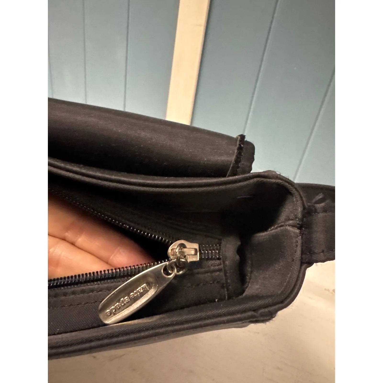 Kate Spade New York Black Nylon Shoulder Bag Purse With Zip Closure - Image 5