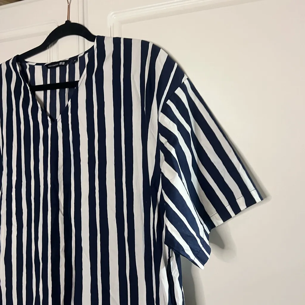 Uniqlo x Marimekko Striped Oversized Scandi Minimalist Dress - Image 3