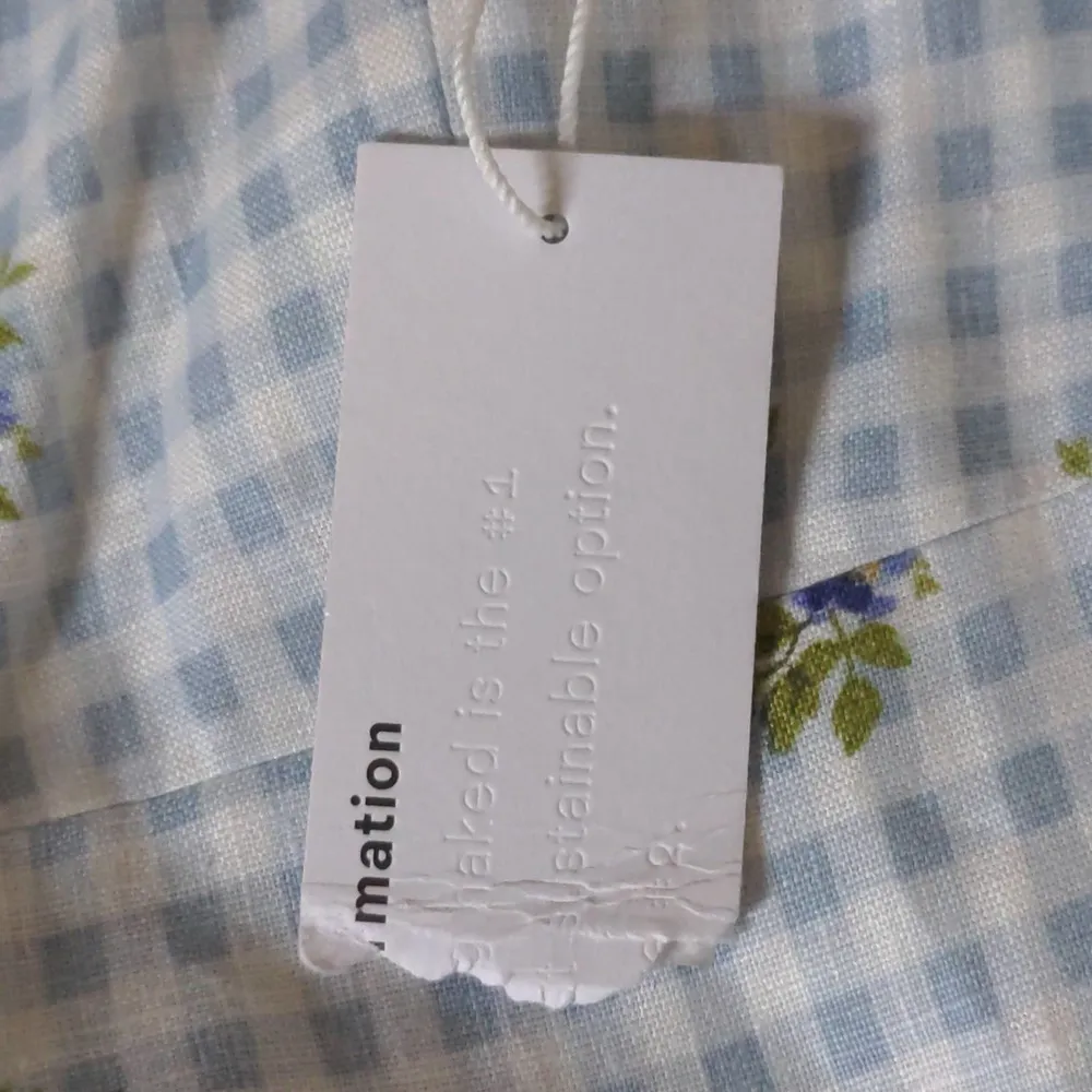 Reformation Melony Linen Dress in Al Fresco - Size 10 - NWT - Image 9