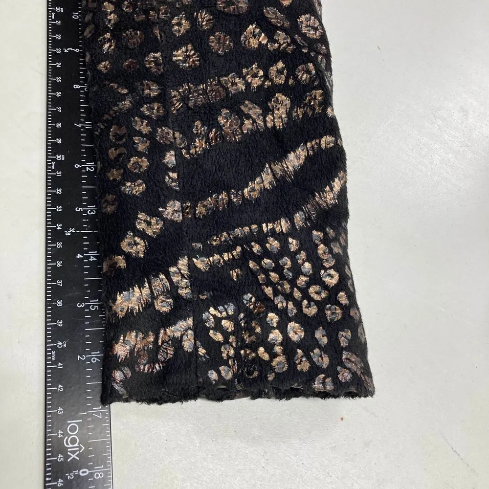 ESSENTIALS By Milano Women’s Black with Gold Metallic Jacket XL‎ - Image 4