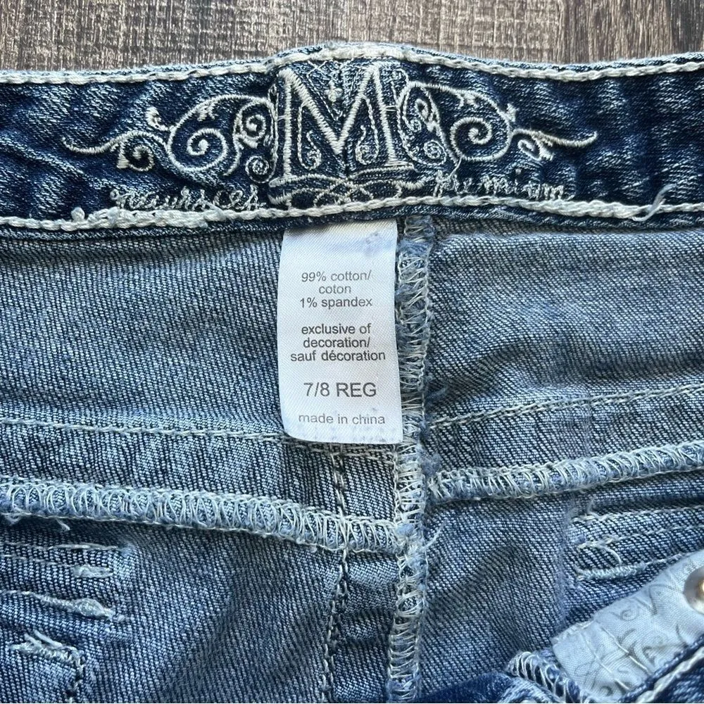 Maurice’s Cropped Ankle Low Rise Jeans with Sequin Pockets Size 7 / 8 R - Image 9