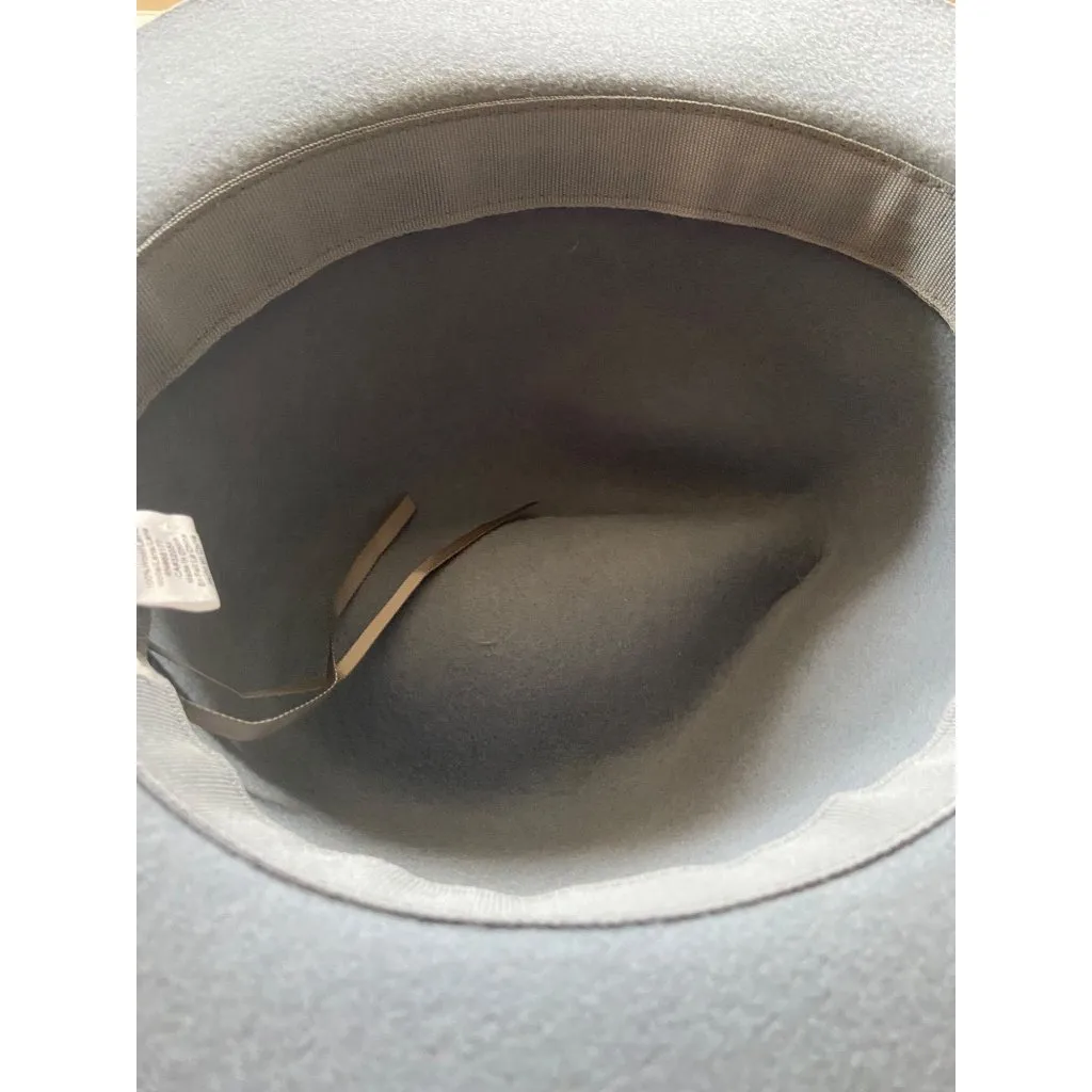 Anthropologie 100% Wool Fedora Slate Blue One Size - Image 7