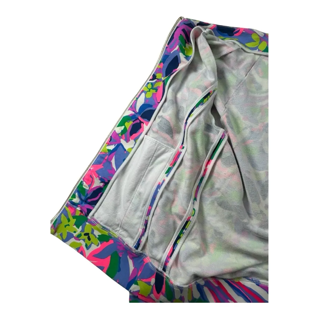 Lilly Pulitzer 🌸 Joleen Bomber
Zip Jacket Vibrant Multicolor Women's Size S - Image 6