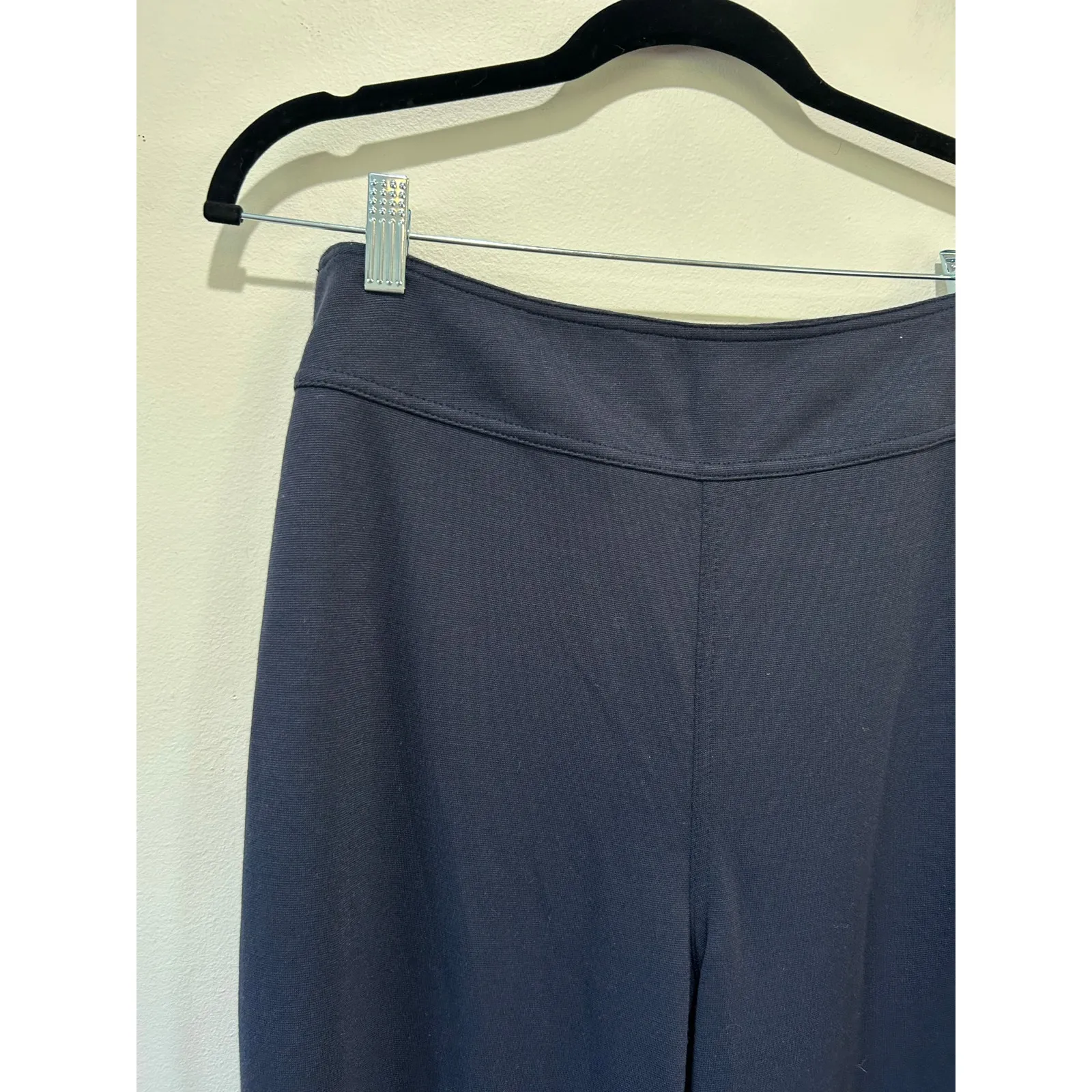 Niki Taylor comfort pants navy size M wide leg elastic waist Blue Size M - Image 2