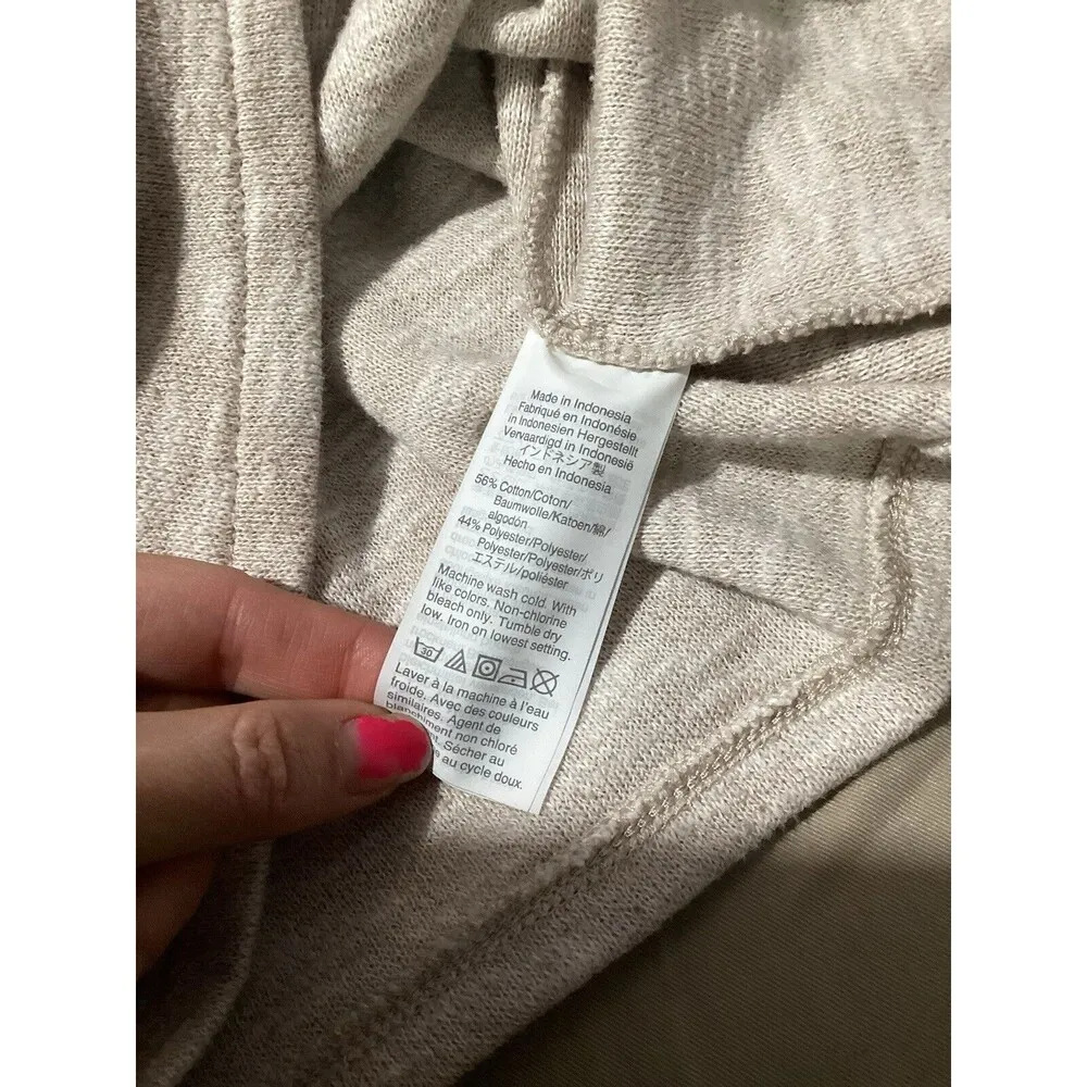 Madewell Cream Mock neck Bubble Sleeve Cotton Blend Sweatshirt XXS - Image 6