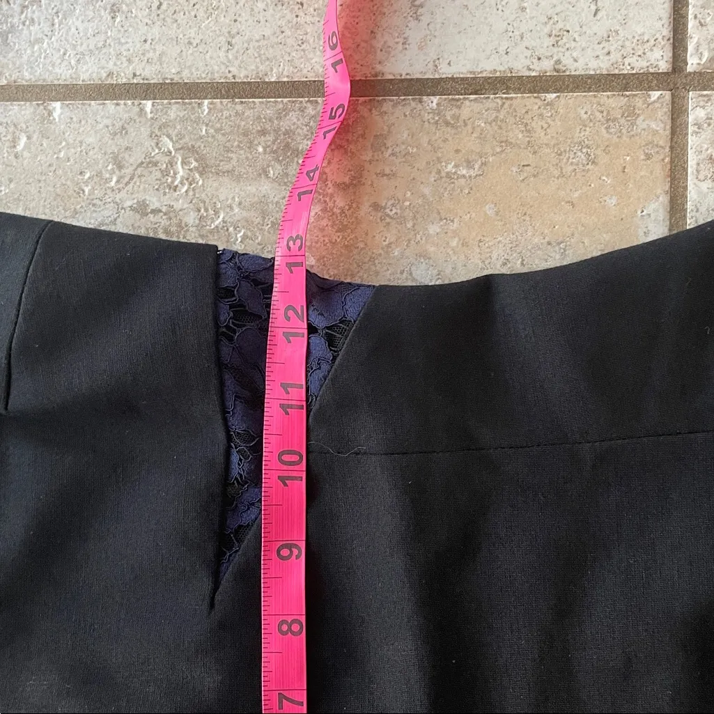 MSGM Lace Cut Out Mini Dress Blue Size 6 - Image 14