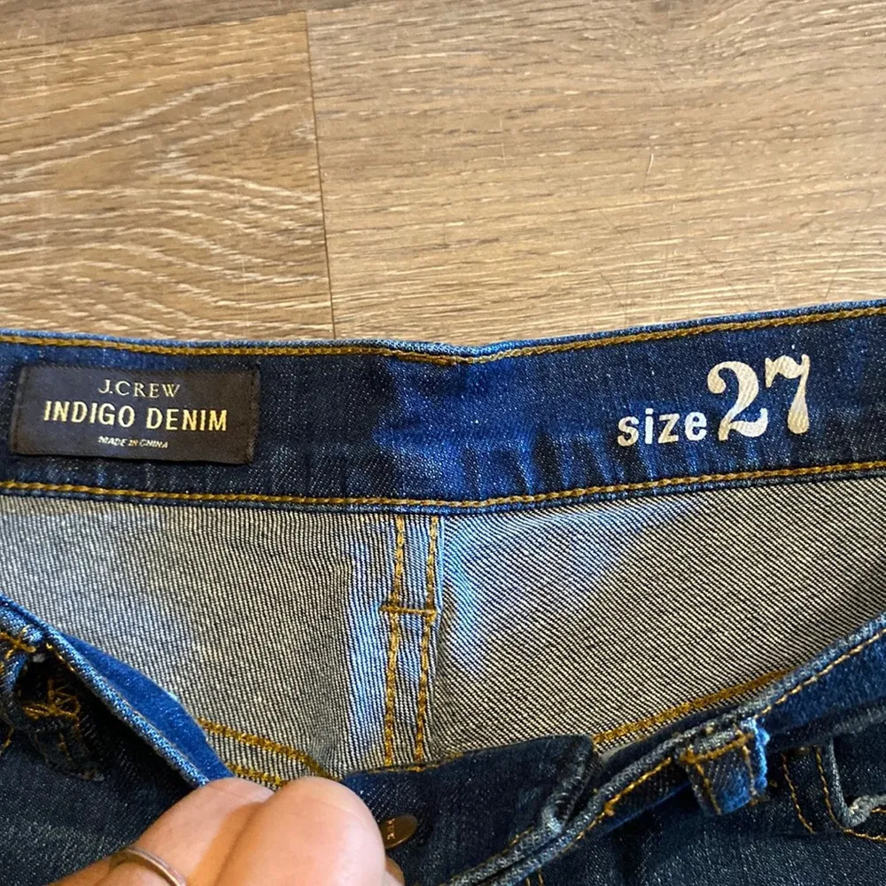 J.Crew  Indigo Denim Cut Off Shorts Size 27 - Image 2