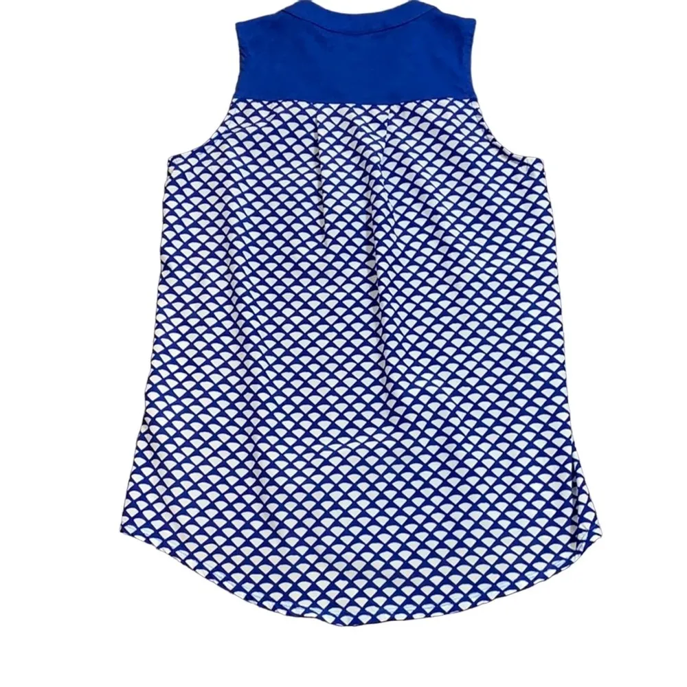 Anthropologie Porridge Blue “Bi-Coastal” Tunic Blue/White Top - Image 5