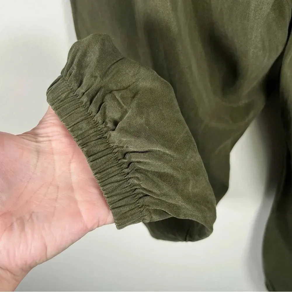 Pink Victoria’s Secret Womens Lightweight Joggers Olive Green Pull On Size Small - Image 12