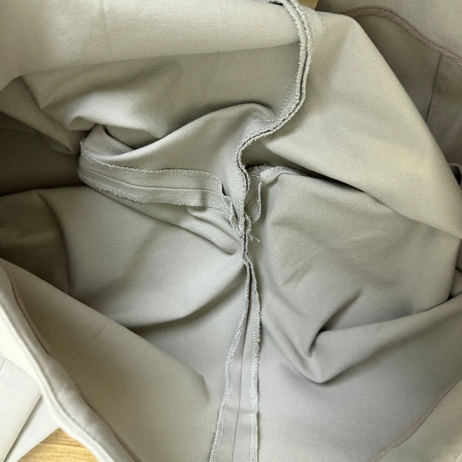 Piazza Sempione Audrey Cropped Trouser Pants Women 44 Greige Pull On Career Slit - Image 12