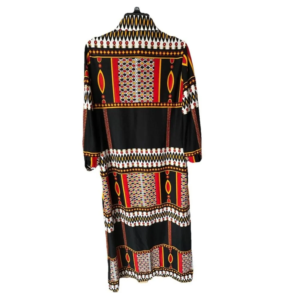 Vintage 1960s Dress Dayton’s Made in the British Crown Colony of Hong Kong Sz 16 Orange - Image 5