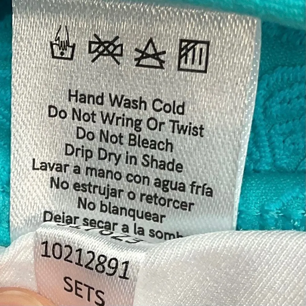 Venus Texture‎ Underwire swimsuit Bikini Top Size 36D Tropical Palm Leaves Beach - Image 8