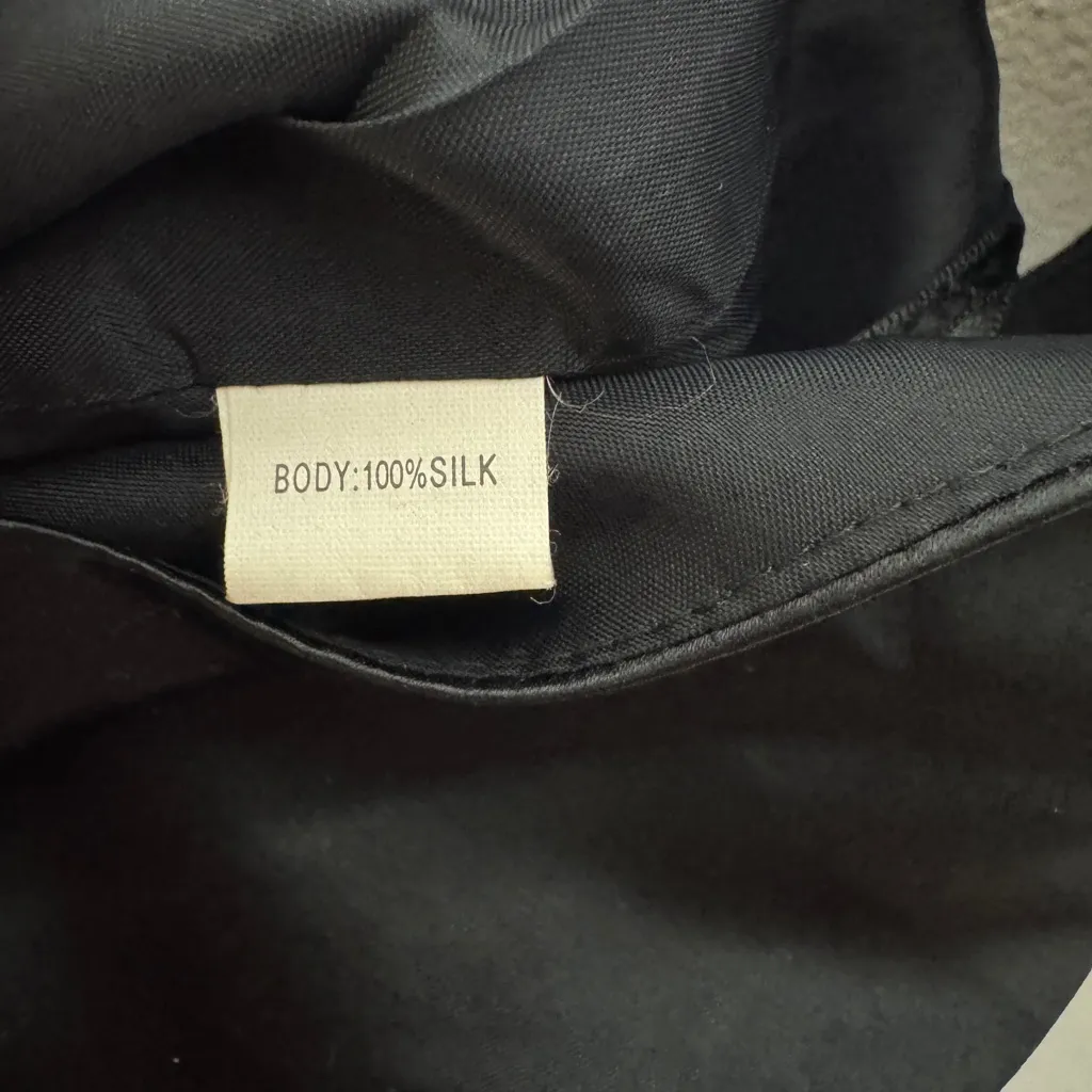 kay unger dress 8 Black Silk Sleeveless Pencil Style‎ Dress - Image 5