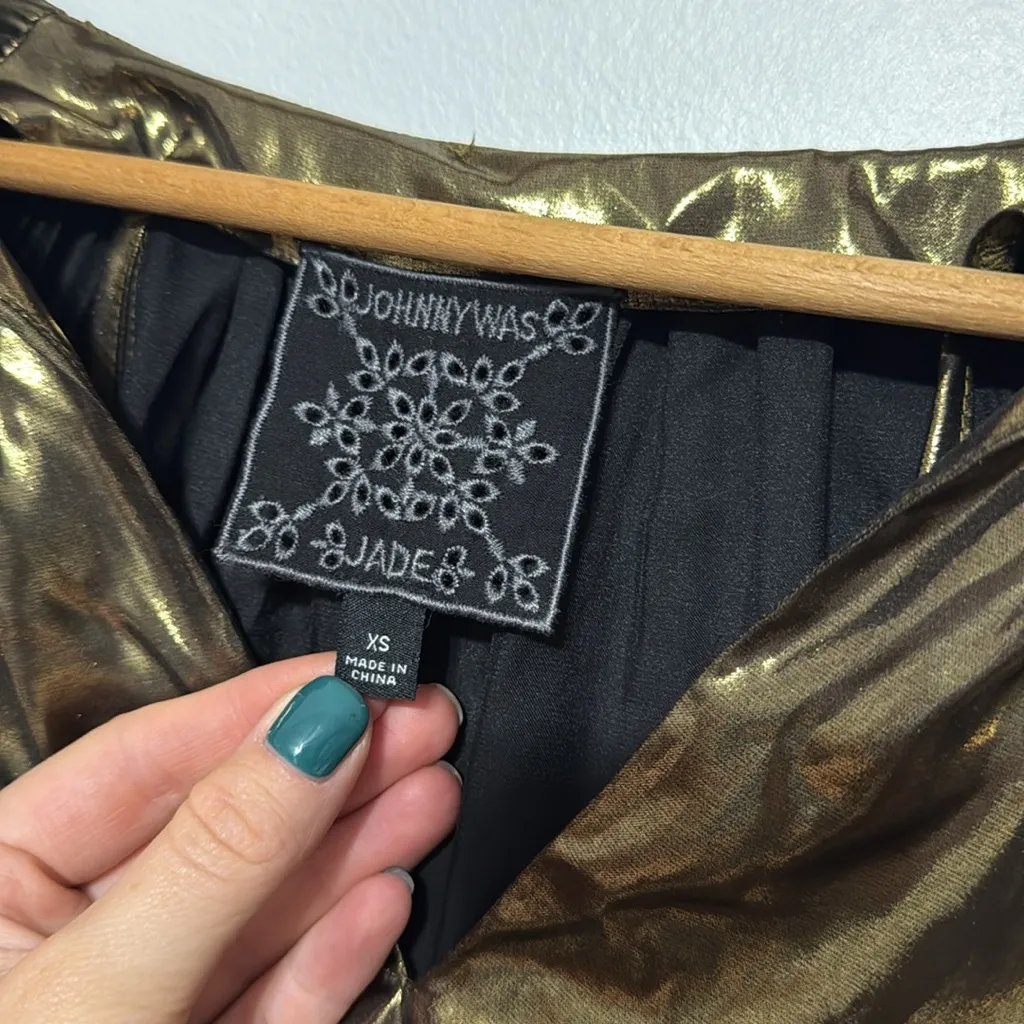 Johnny Was Golden Gem Pleated Blouse - Image 10