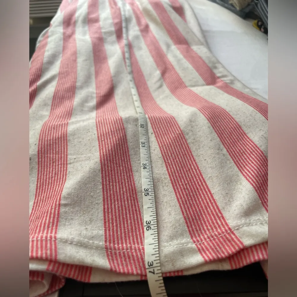 Lane Bryant Cream & Coral Pink Striped Comfy Maxi Dress - Image 10