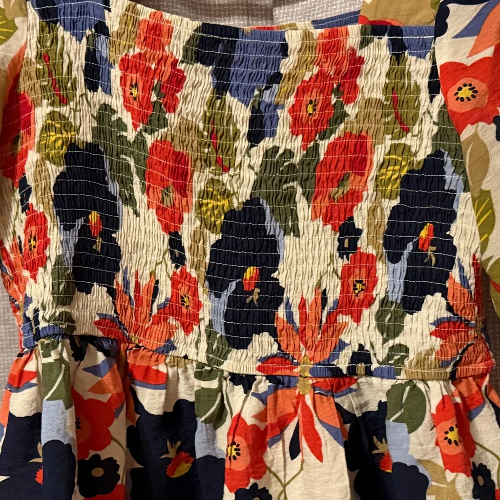 Joy Joy Multicolor Floral Smocked Blouse - Image 3