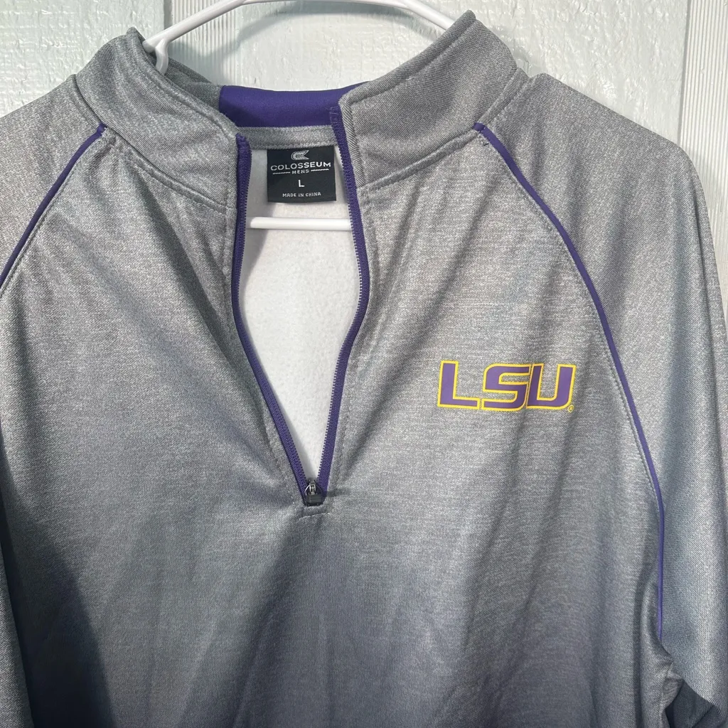 Colosseum LSU 1/4 Zip Sweatshirt Size Large NWOT - Image 4