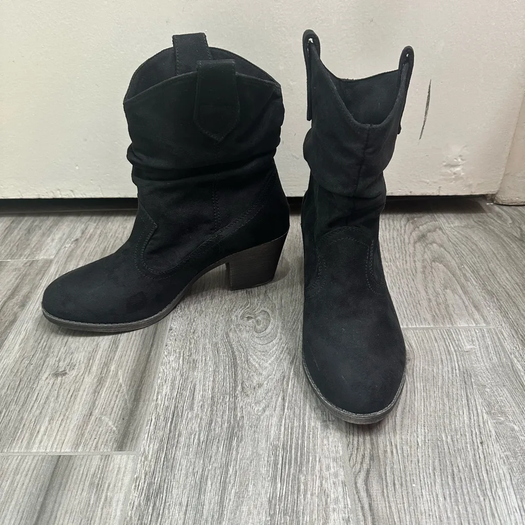 Rocket Dog Black Heeled Boots - Image 11