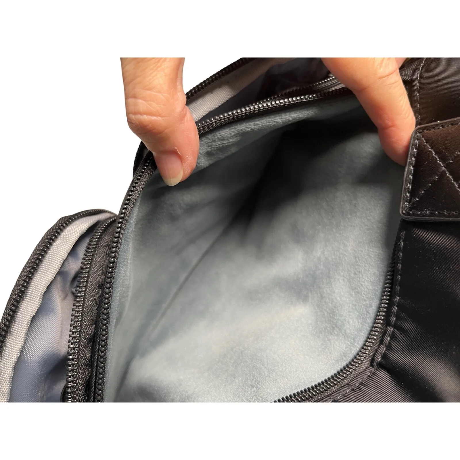 HKWP Black Nylon Shoulder Bag Crossbody Tote Travel‎ Work Utility - Image 15