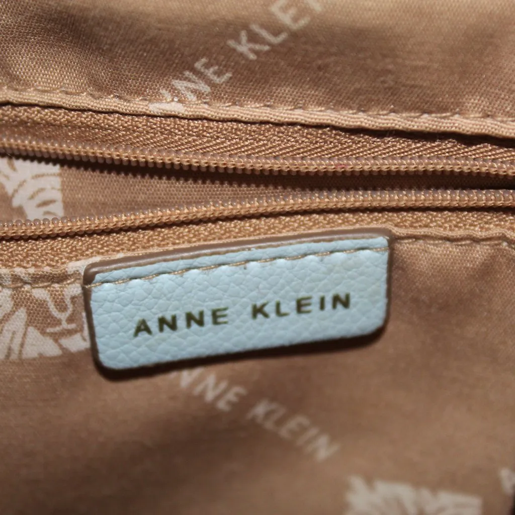 Anne‎ Klein Blue Snakeskin Crossbody Purse - Image 5