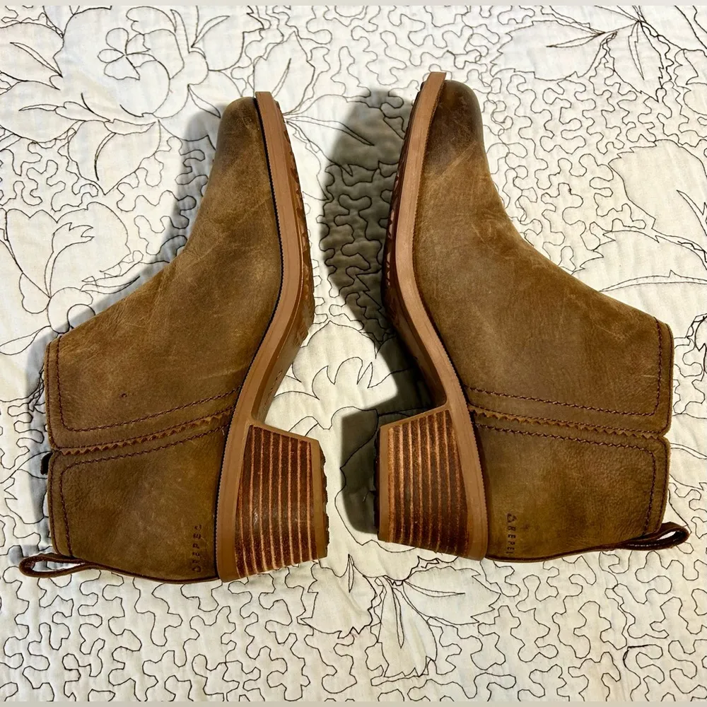 TEVA Anaya Side Zip Leather Ankle  Bootie in Brown 1120153 Women’s Sz 7 - Image 8