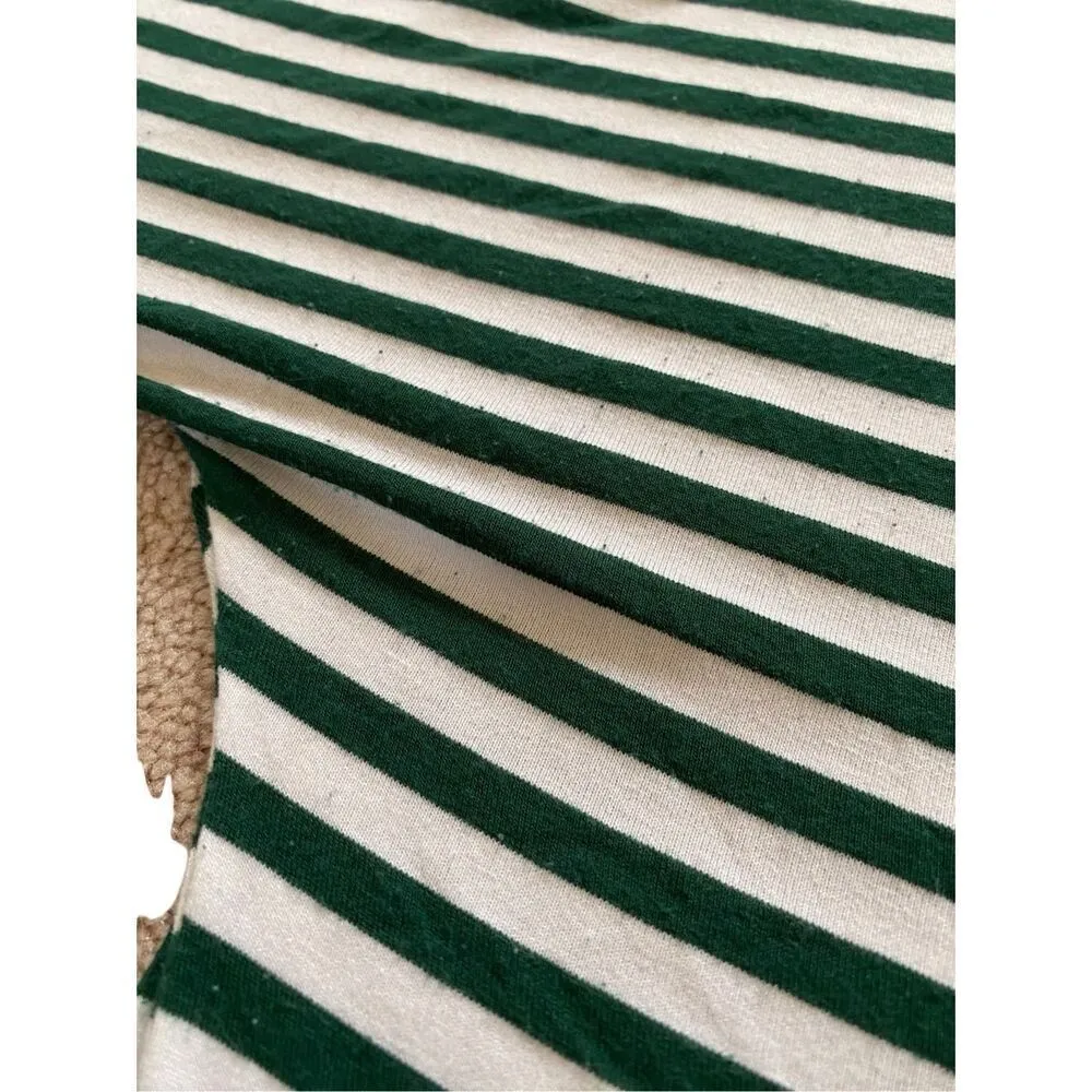 Shein Curve Striped Long Sleeve T Shirt Casual Everyday School - Image 3